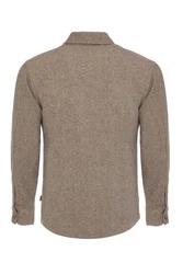 CARISMA Langarmhemd Hemdjacke Beige/Braun/Grau