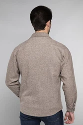 CARISMA Langarmhemd Hemdjacke Beige/Braun/Grau