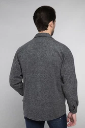 CARISMA Langarmhemd Hemdjacke Dunkelgrau/Grau/Dunkelblau