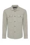 CARISMA Langarmhemd Hemdjacke Khaki/Beige/Braun/Grau/Hellgrau