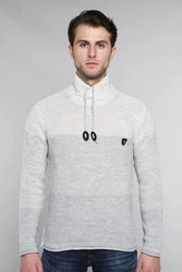 CARISMA Herren Pullover Strickpullover mit Kragen (7576) Grau