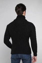 CARISMA Strickpullover mit Stehkragen Schwarz
