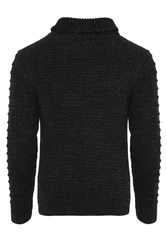 CARISMA Strickpullover mit Stehkragen Schwarz