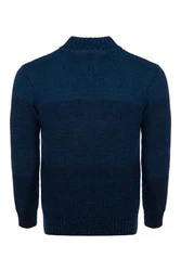 CARISMA Strickjacke mit Stehkragen Hellblau/Dunkelblau/Blau