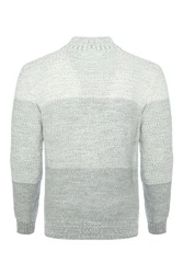 CARISMA Strickjacke mit Stehkragen Grau/Silber