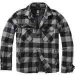 Brandit Outdoorhemd Lumber Check Shirt Schwarz/Dunkelgrau/Grau/Braun