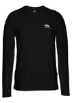 Alpha Industries Langarmshirt Basic LS Small Logo Schwarz/Dunkelblau
