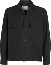 Langarmhemd COTTON NYLON OVERSHIRT mit aufgesetzten Brusttaschen