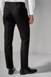 Next Anzughose Slim Fit Hose Schwarz/Grau