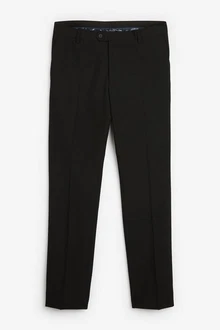Next Anzughose Slim Fit Hose Schwarz/Grau