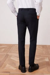 Next Anzughose Slim Fit Hose Dunkelblau/Hellblau