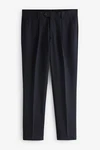 Next Anzughose Slim Fit Hose Dunkelblau/Hellblau