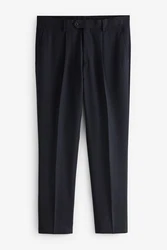 Next Anzughose Slim Fit Hose Dunkelblau/Hellblau