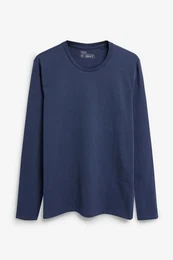 Langarmshirt Rundhalsshirt Regular Fit (1-tlg)