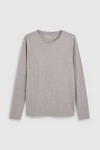 Next Langarmshirt Rundhalsshirt Regular Fit Grau/Hellgrau