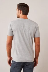 Next Slim Fit Rundhals-T-Shirt Grau/Hellgrau