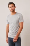Next Slim Fit Rundhals-T-Shirt Grau/Hellgrau