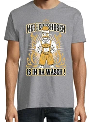 Youth Designz T-Shirt Mei Lederhosen is in da Wsch 