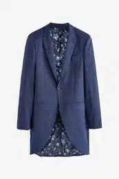 Baukastensakko Karierter Slim Fit Cutaway: Sakko (1-tlg)