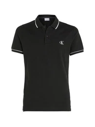 Poloshirt CK ESSENTIAL TIPPING SLIM POLO mit Markenstickerei