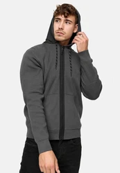 Indicode Strickpullover Reilly Dunkelgrau/Hellgrau