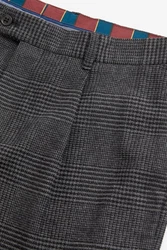Next Stoffhose Elegante Hose-Relaxed-Tapered-Fit Dunkelgrau/Grau/Hellgrau