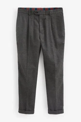 Next Stoffhose Elegante Hose-Relaxed-Tapered-Fit Dunkelgrau/Grau/Hellgrau