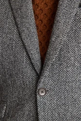 Next Sakko Blazer Harris-Tweed Grau