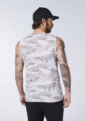 Uncle Sam Tanktop mit Labelprint Dunkelgrün/Weiß/Hellgrau/Grün/Grau/Dunkelgrau
