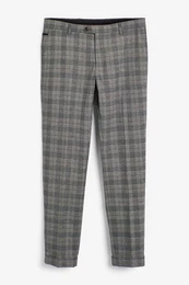 Anzughose Karierter Anzug mit Besatz: Skinny-Fit-Hose (1-tlg)