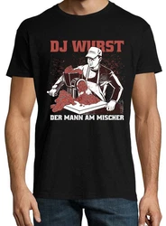 Youth Designz T-Shirt Fleischer DJ Wurst Weiß/Rot/Schwarz/Braun/Beige/Creme/Lila/Dunkelrot