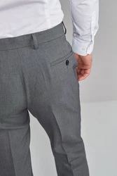 Next Stretch-Hose mit schlichter Vorderseite (1-tlg) Grau/Hellgrau/Dunkelgrau