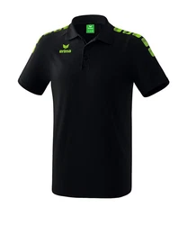 Erima Essential 5-C Poloshirt Grün/Dunkelgrün/Blau/Dunkelblau