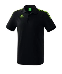 Erima Essential 5-C Poloshirt Grün/Dunkelgrün/Blau/Dunkelblau
