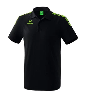 Erima Essential 5-C Poloshirt Grün/Dunkelgrün/Blau/Dunkelblau