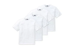 Schiesser T-Shirt Essentials Rundhals-Ausschnitt Dunkelblau/Weiß