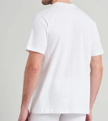 Schiesser T-Shirt Essentials Rundhals-Ausschnitt Dunkelblau/Weiß
