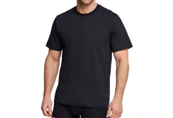Schiesser T-Shirt Essentials Rundhals-Ausschnitt Schwarz/Dunkelblau/Dunkelgrau