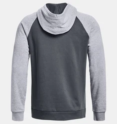 Under Armour Hoodie UA RIVAL WM COLORBLOCK HD PITCH GRAY