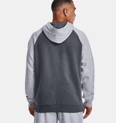 Under Armour Hoodie UA RIVAL WM COLORBLOCK HD PITCH GRAY