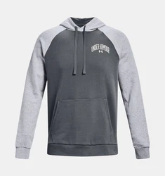 Under Armour Hoodie UA RIVAL WM COLORBLOCK HD PITCH GRAY