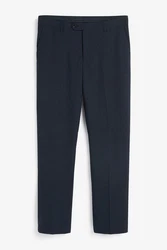 Next Signature Anzughose mit Wollanteil Tailored Fit Dunkelblau/Blau