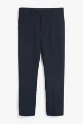 Next Signature Anzughose mit Wollanteil Tailored Fit Dunkelblau/Blau