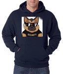Youth Designz Kapuzenpullover Hund Security Hoodie Hellblau/Grau/Dunkelblau/Braun/Schwarz