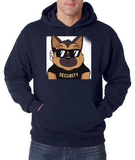 Youth Designz Kapuzenpullover Hund Security Hoodie Hellblau/Grau/Dunkelblau/Braun/Schwarz Youth Designz Kapuzenpullover Hund Security Hoodie Hellblau/Grau/Dunkelblau/Braun/Schwarz