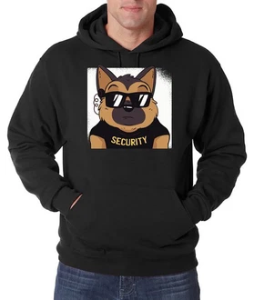 Youth Designz Kapuzenpullover Hund Security Hoodie Youth Designz Kapuzenpullover Hund Security Hoodie