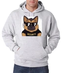 Youth Designz Kapuzenpullover Hund Security Hoodie Grau/Braun/Hellgrau/Schwarz