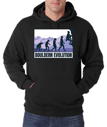 Kapuzenpullover Bouldern Evolution Herren Hoodie Pullover mit trendigem Frontprint