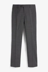 Next Signature Anzughose mit Wollanteil Tailored Fit Dunkelgrau/Grau/Hellgrau