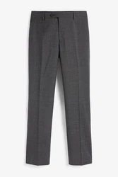 Next Signature Anzughose mit Wollanteil Tailored Fit Dunkelgrau/Grau/Hellgrau
